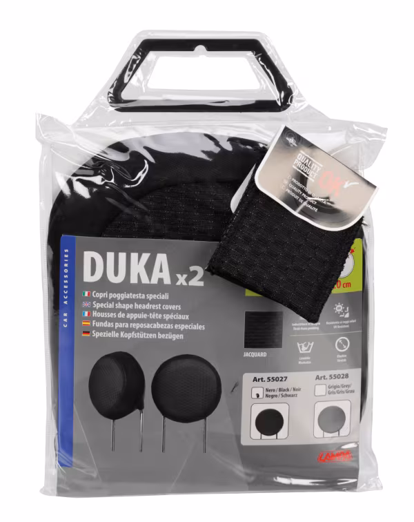 Lampa Duka Round-Fit x2, copri poggiatesta speciali