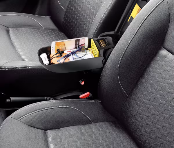 Lampa Compact, bracciolo 3 funzioni con doppio sistema di fissaggio - Nero