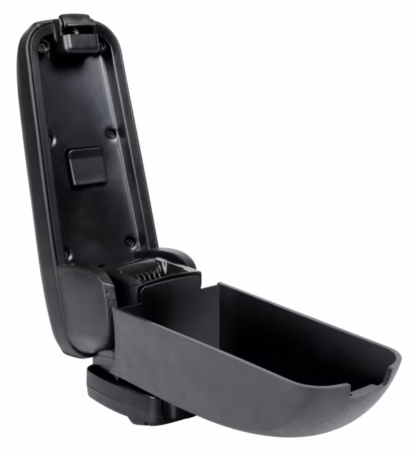 Lampa Compact, bracciolo 3 funzioni con doppio sistema di fissaggio - Nero