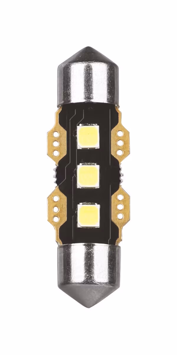Pilot 12V Ultra-Lumen Series - 11,3x36 mm - SV8,5-8 - 1 pz  - Scatola - Bianco - Doppia polarità