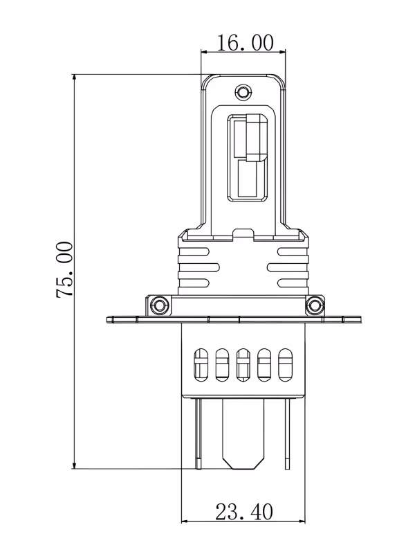 Pilot 12/24V Halo Led Neptune Series, kit conversione a Led - (H4-H19) - 35W - P43t / PU43t-3 - 1 pz  - Scatola