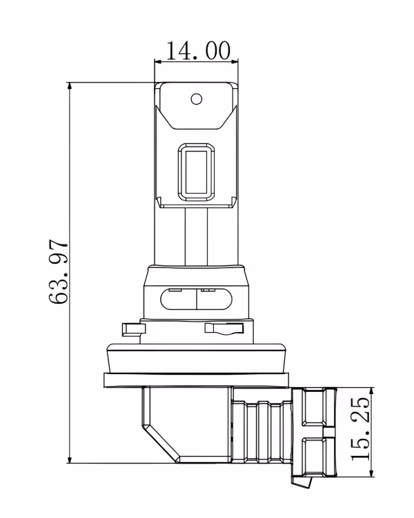 Pilot 12/24V Halo Led Neptune Series, kit conversione a Led - (H8-H9-H11-H16) - 38W - PGJ19-X - 1 pz  - Scatola