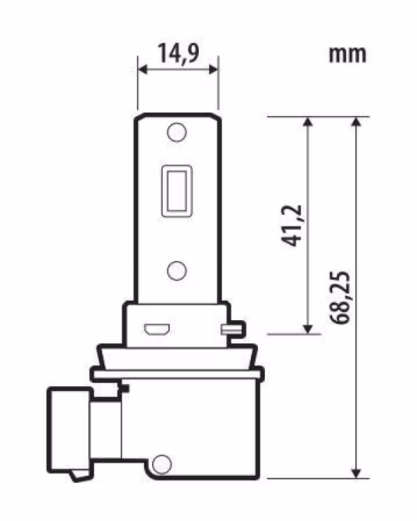 Pilot 12V Halo Led Venus Series Quick-Fit - (H8-H9-H11) - 10W - PGJ19-X - 1 pz  - Scatola