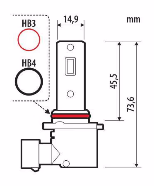 Pilot 12V Halo Led Venus Series Quick-Fit - (HB3-HB4) - 10W - P20d / P22d - 1 pz  - Scatola