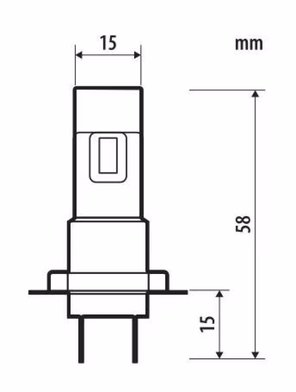 Pilot 12V Halo Led Alien-X Series Quick-Fit - (H7-H18) - 22W - PX26d / PY26d-1 - 1 pz  - Scatola