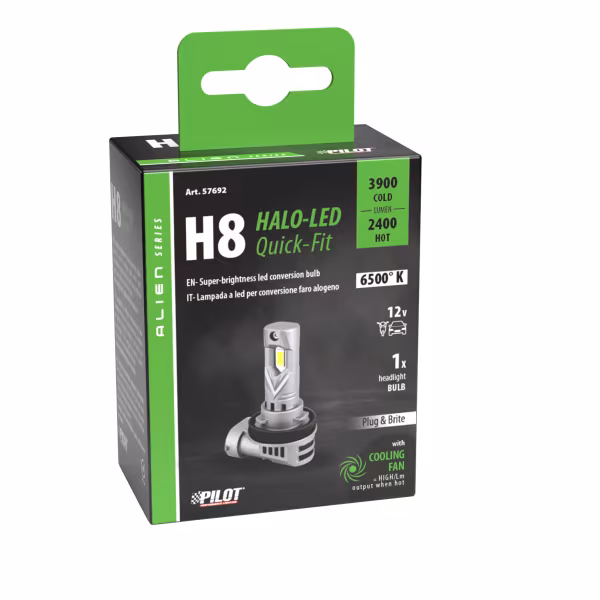 Pilot 12V Halo Led Alien Series Quick-Fit - (H8) - 35W - PGJ19-1 - 1 pz  - Scatola