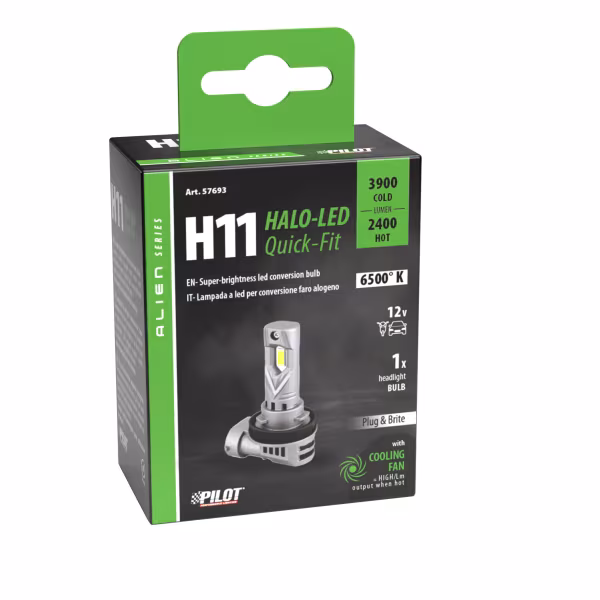 Pilot 12V Halo Led Alien Series Quick-Fit - (H11) - 35W - PGJ19-2 - 1 pz  - Scatola