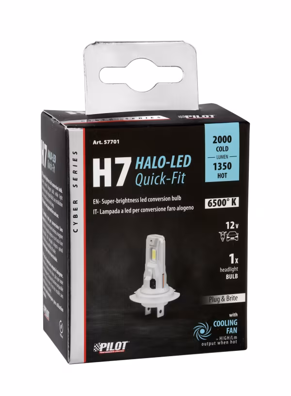 Pilot 12V Halo Led Cyber Series Quick-Fit - (H7) - 22W - PX26d - 1 pz  - Scatola