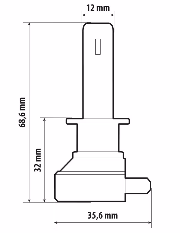 Pilot 12V Halo Led Hyper Series Quick-Fit - (H1) - 15W - P14,5s - 1 pz  - Scatola