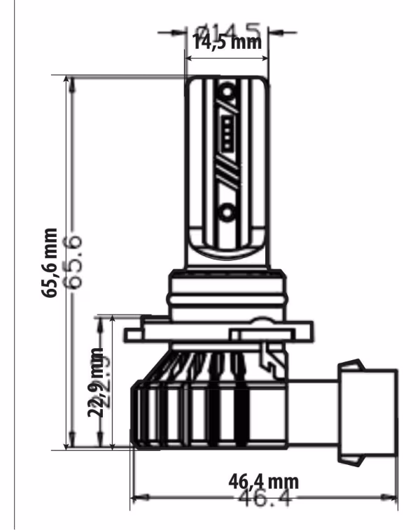 Pilot 12V Halo Led Hyper Series Quick-Fit - (HB4) - 15W - P22d - 1 pz  - Scatola