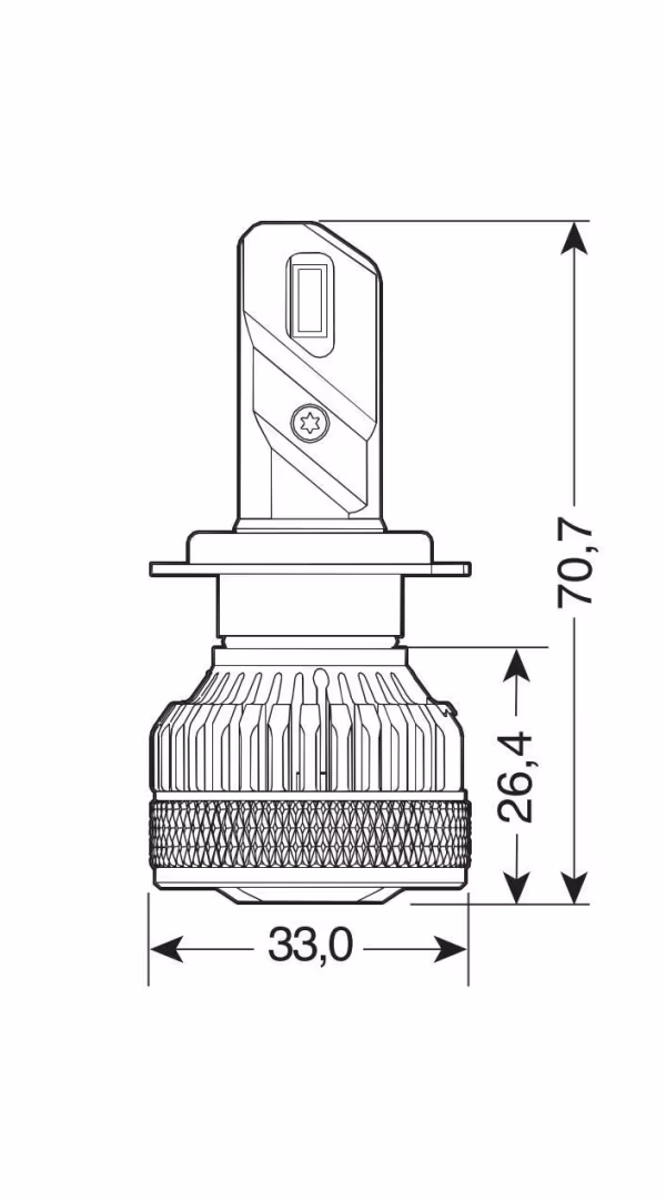 Pilot 12/24V Halo Led Serie 14 Lightning - (H7) - 45W - PX26d - 2 pz  - Scatola