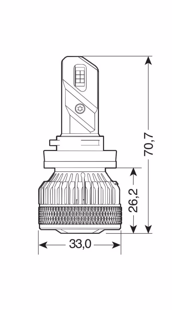 Pilot 12/24V Halo Led Serie 14 Lightning - (H11) - 45W - PGJ19-2 - 2 pz  - Scatola