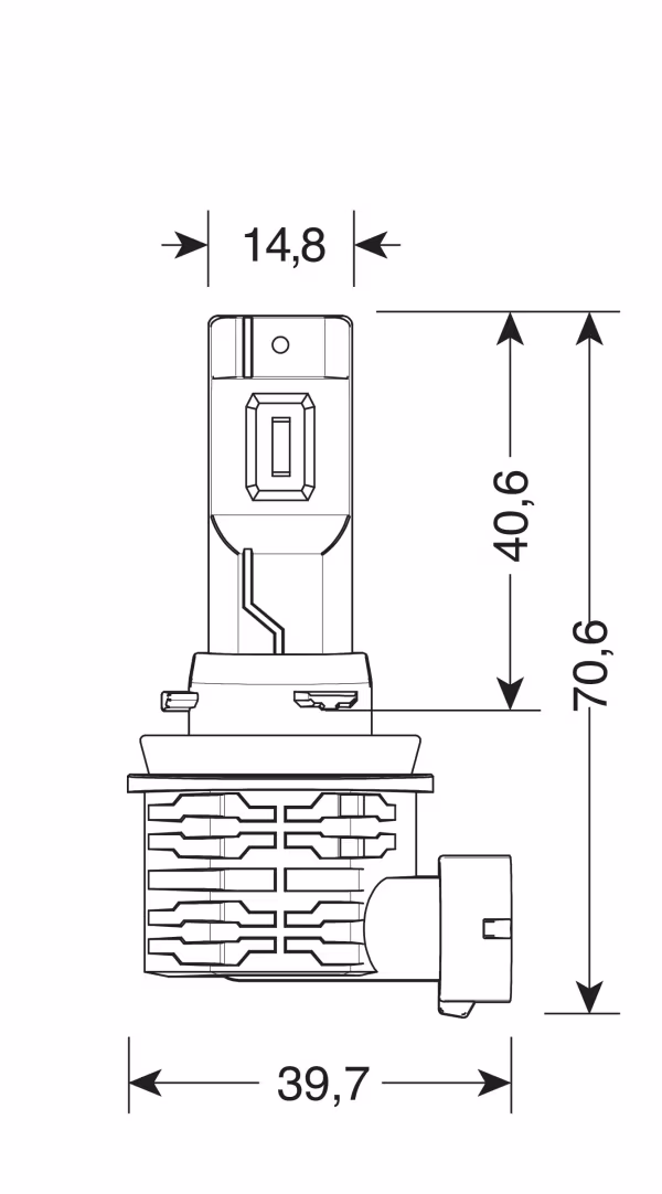 Pilot 12/24V Halo Led Serie 10 Halo Killer - (H8-H9-H11-H16) - 20W - PGJ19-X - 2 pz  - Scatola