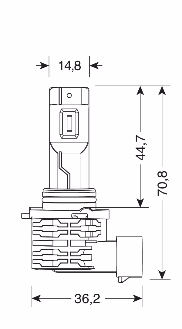 Pilot 12/24V Halo Led Serie 10 Halo Killer - (H10-HB3) - 20W - P20d - 2 pz  - Scatola