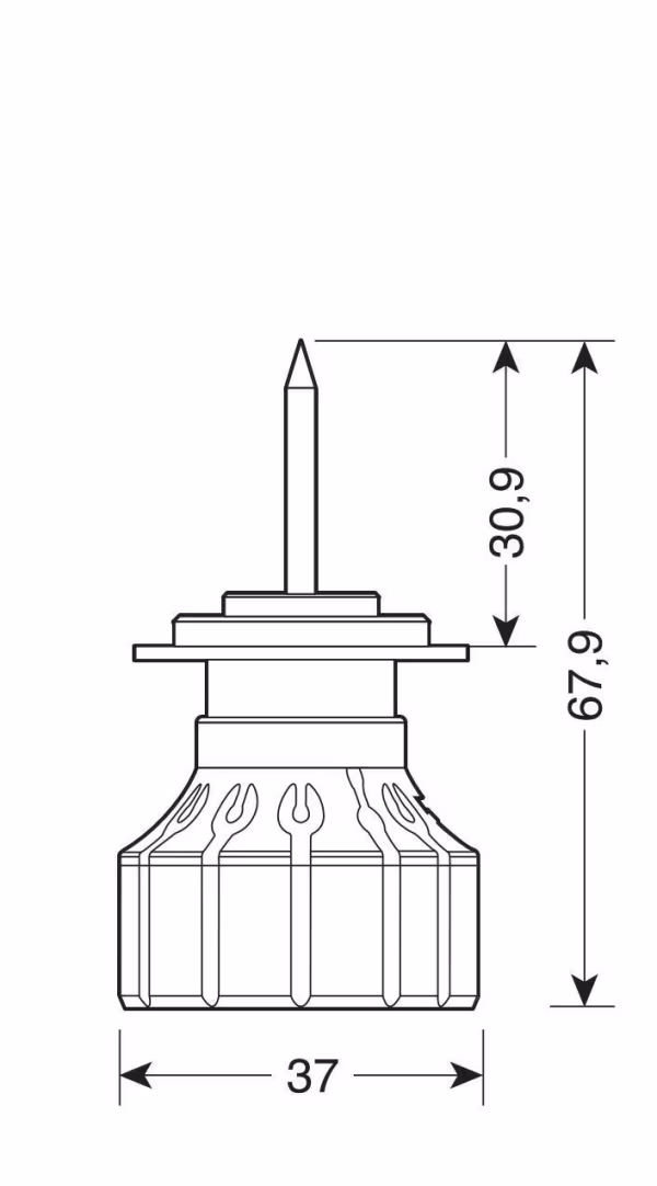 Pilot 12/24V Halo Led Serie 12 Power-Pointer - (H7) - 40W - PX26d - 2 pz  - Scatola