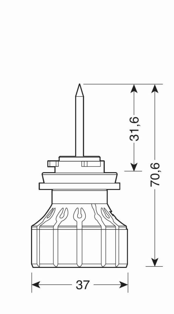 Pilot 12/24V Halo Led Serie 12 Power-Pointer - (H8-H9-H11) - 40W - PGJ19-X - 2 pz  - Scatola