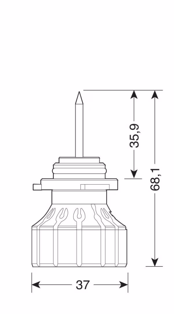 Pilot 12/24V Halo Led Serie 12 Power-Pointer - (H10-HB3) - 40W - P20d - 2 pz  - Scatola
