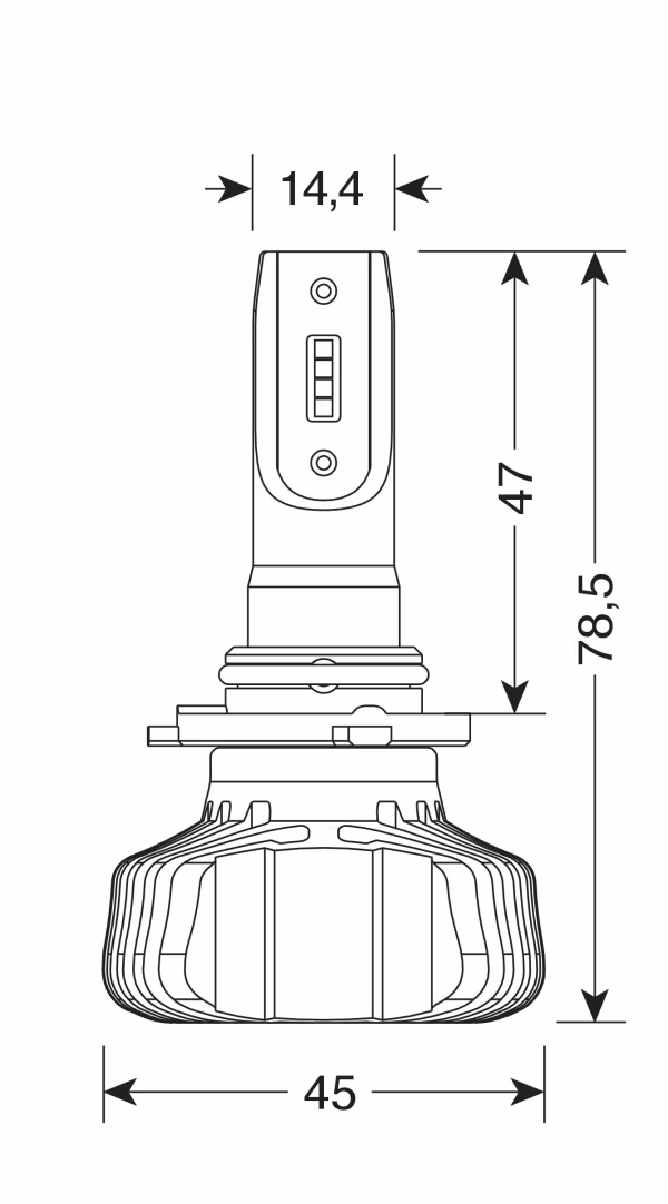 Pilot 12/24V Halo Led Serie 5 Blaster - (H10-HB3) - 20W - P20d - 2 pz  - Scatola