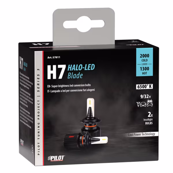 Pilot 12/24V Halo Led Serie 3 Blade - (H7) - 20W - PX26d - 2 pz  - Scatola