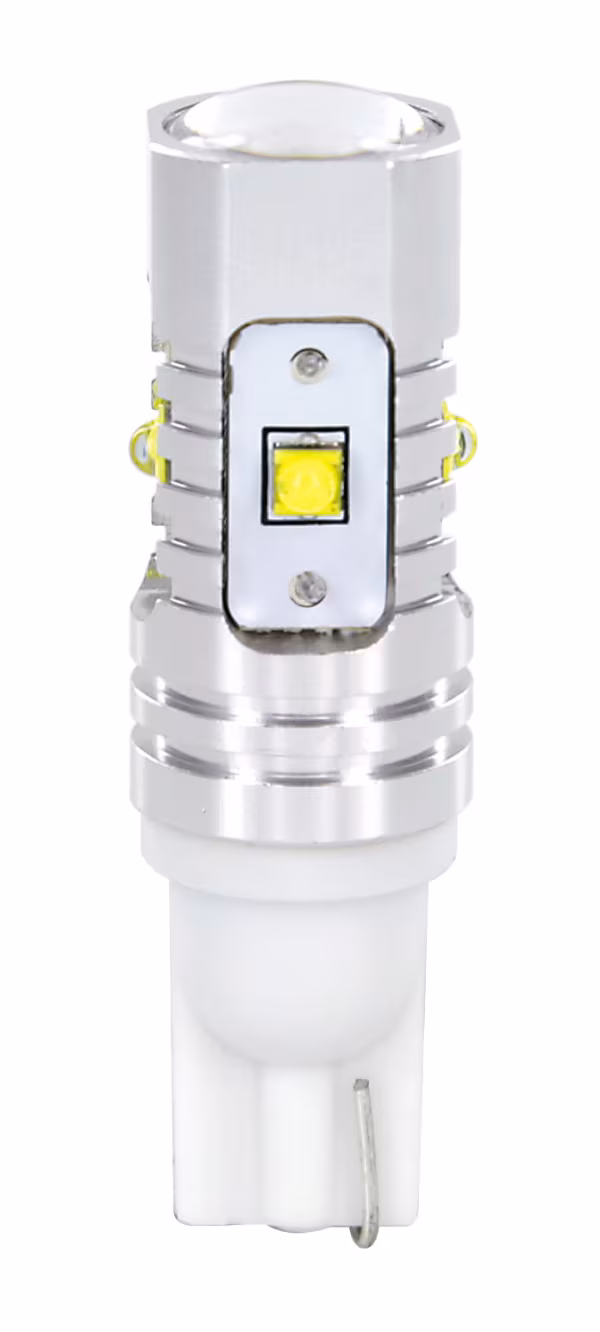 Pilot 12/24V Mega-Led 45 - 5 SMD x 9 chips - (T10) - W2,1x9,5d - 2 pz  - D/Blister - Bianco - Doppia polarità