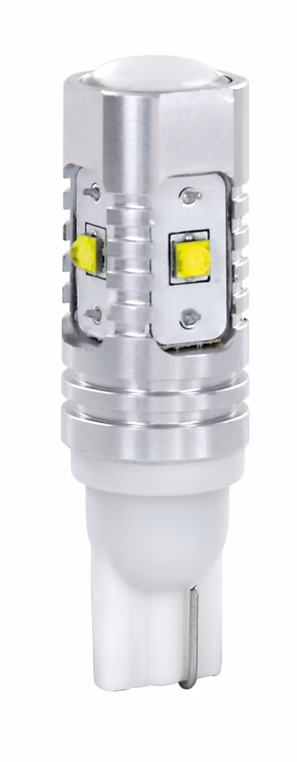 Pilot 12/24V Mega-Led 45 - 5 SMD x 9 chips - (T10) - W2,1x9,5d - 2 pz  - D/Blister - Bianco - Doppia polarità