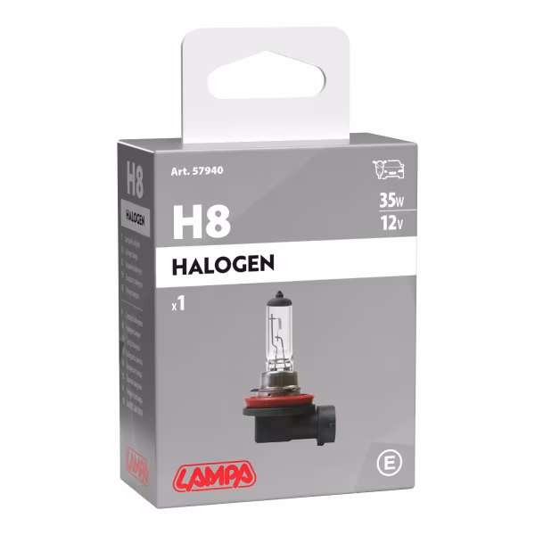 Lampa 12V Lampada alogena - H8 - 35W - PGJ19-1 - 1 pz  - Scatola