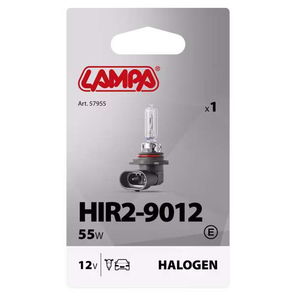 Lampa 12V Lampada alogena - HIR2 - 55W - PX22d - 1 pz  - Scatola