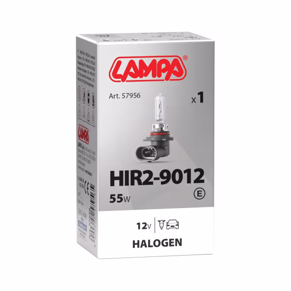 Lampa 12V Lampada alogena - HIR2 - 55W - PX22d - 1 pz  - Scatola