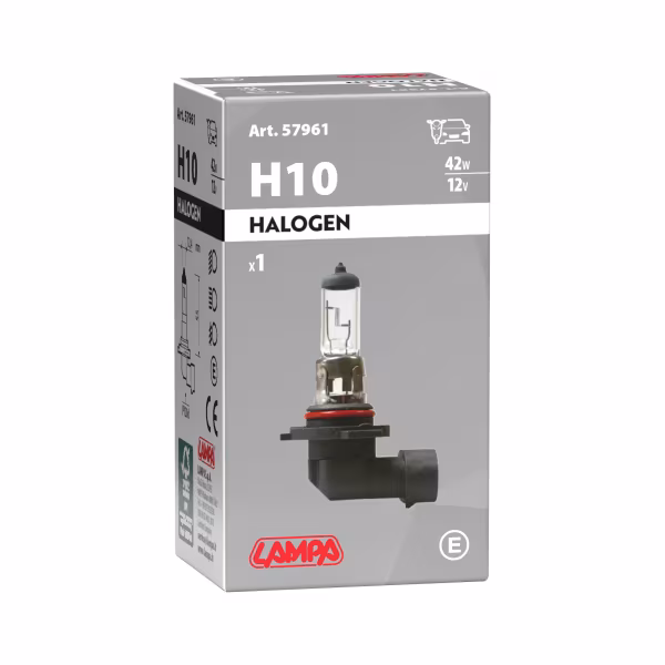 Lampa 12V Lampada alogena - H10 - 42W - PY20d - 1 pz  - Scatola
