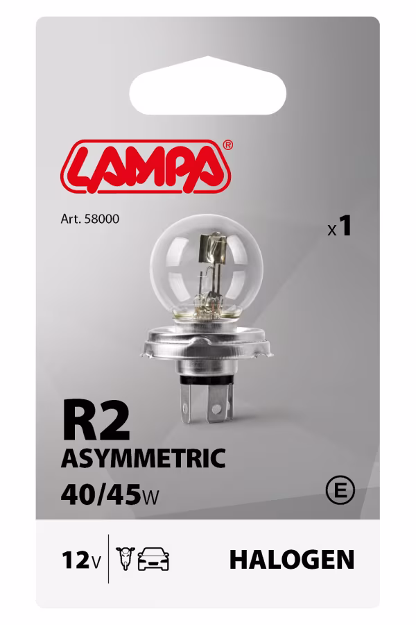 Lampa 12V Lampada asimmetrica biluce - R2 asymmetric - 40/45W - P45t - 1 pz  - Scatola