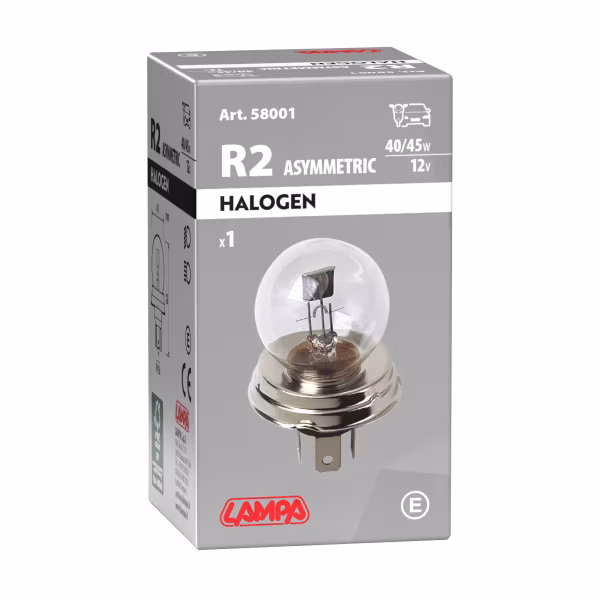 Lampa 12V Lampada asimmetrica biluce - R2 asymmetric - 40/45W - P45t - 1 pz  - Scatola