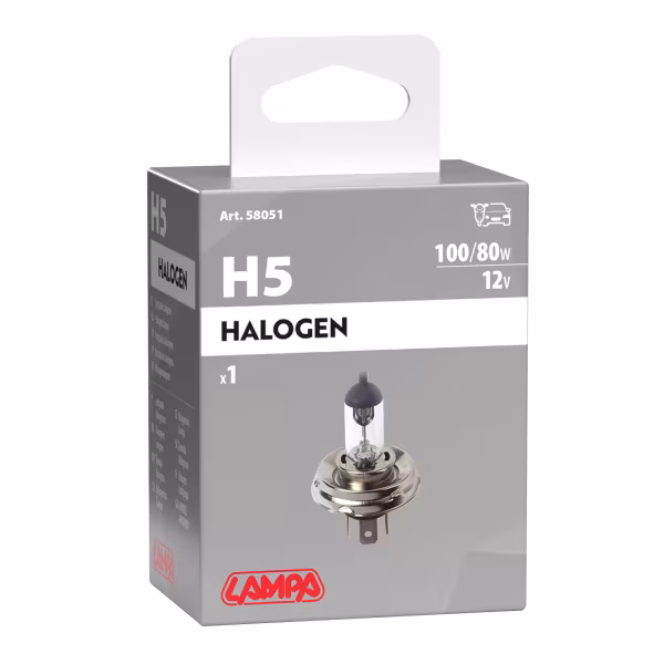 Lampa 12V Lampada alogena - (H5) - 100/80W - P45t - 1 pz  - Scatola