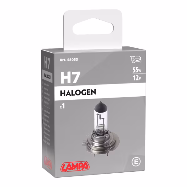 Lampa 12V Lampada alogena - H7 - 55W - PX26d - 1 pz  - Scatola