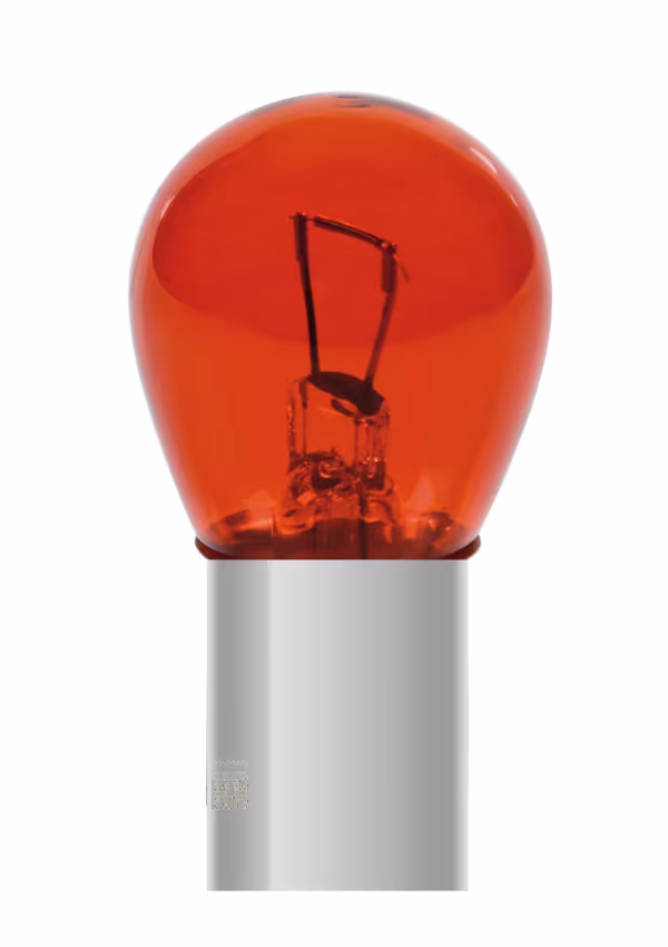 Pilot 12V Red Dyed Glass, Lampada 1 filamento - (P21W) - 21W - BA15s - 2 pz  - Scatola