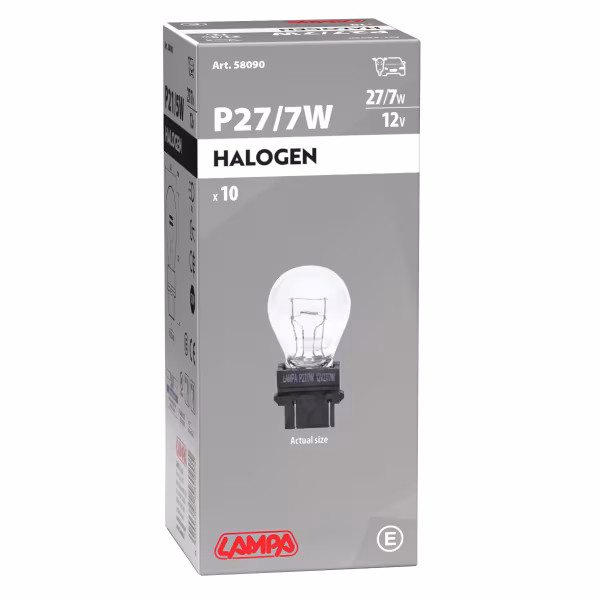 Lampa 12V Lampada 2 filamenti - P27/7W - 27/7W - W2,5x16q - 10 pz  - Scatola