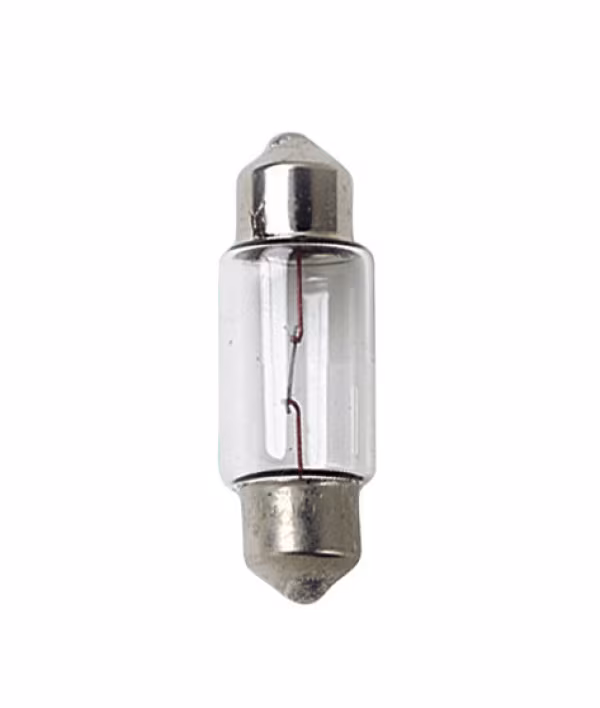 Lampa 12V Lampada siluro - 11x31 mm - 10W - SV8,5-8 - 2 pz  - Scatola