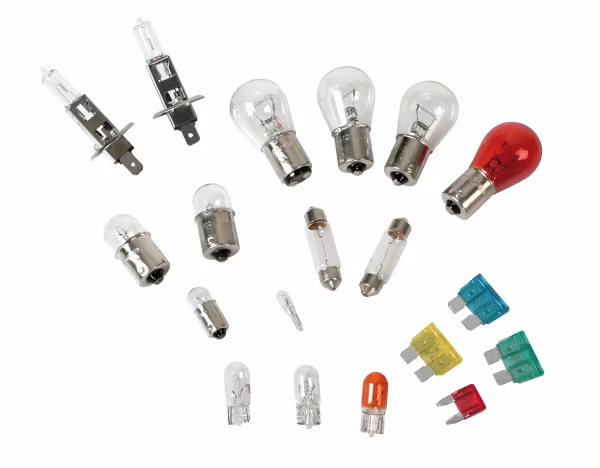 Lampa Kit lampade di ricambio 19 pz, alogena 2x H1 - 12V