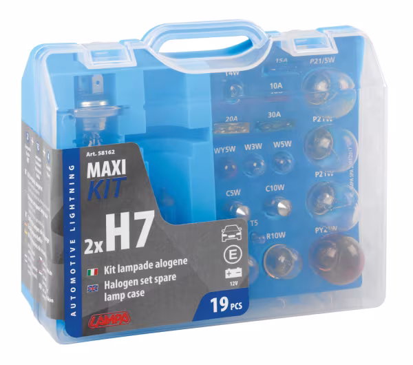 Lampa Kit lampade di ricambio 19 pz, alogena 2x H7 - 12V