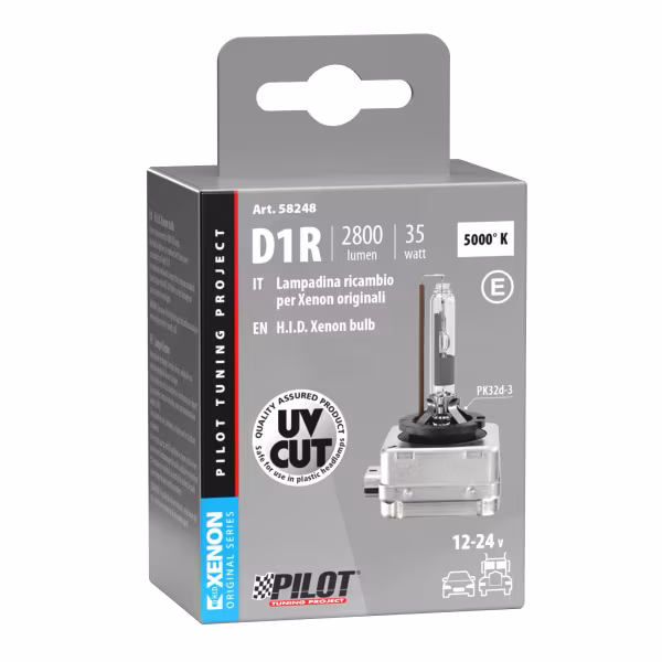 Lampa Lampada HID Xenon 5.000°K - D1R - 35W - PK32d-3 - 1 pz  - Scatola