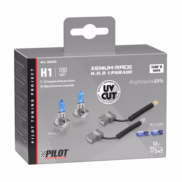 Pilot 12V Xenium Race Bonus-Pack - (H1) - 100W - P14,5s - 2 pz  - Scatola