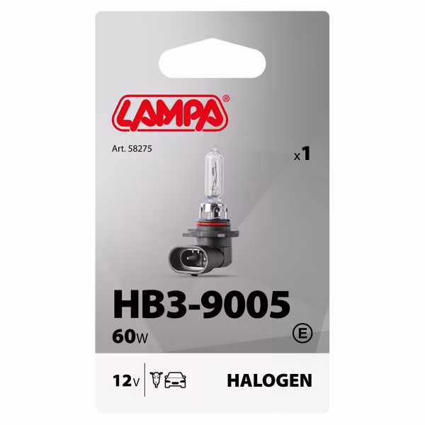 Lampa 12V Lampada alogena - HB3 - 60W - P20d - 1 pz  - Scatola