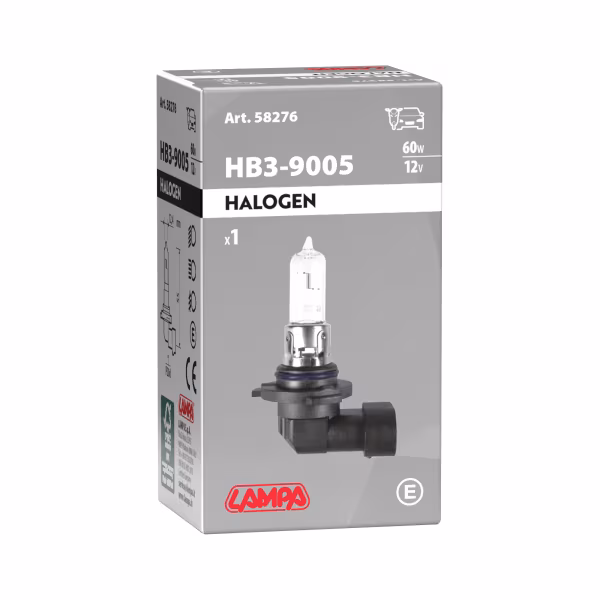 Lampa 12V Lampada alogena - HB3 - 60W - P20d - 1 pz  - Scatola
