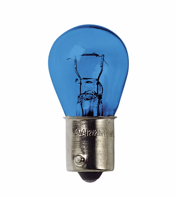 Pilot 12V Lampada 1 filamento Blu-Xe - (P21W) - 21W - BA15s - 2 pz  - Scatola