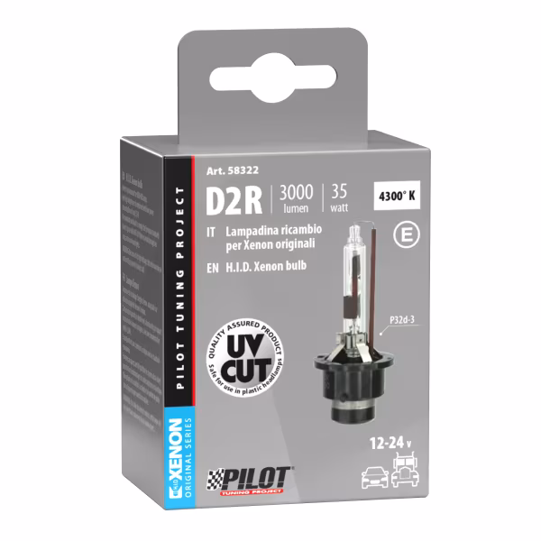 Lampa Lampada HID Xenon 4.300°K - D2R - 35W - P32d-3 - 1 pz  - Scatola