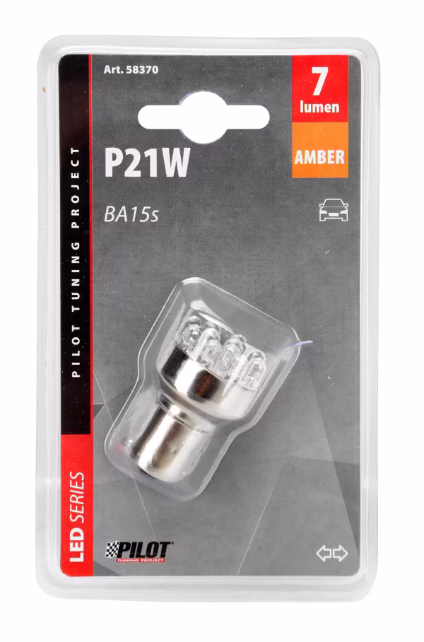 Pilot 12V Lampada Multi-Led 11 Led - (P21W) - BA15s - 1 pz