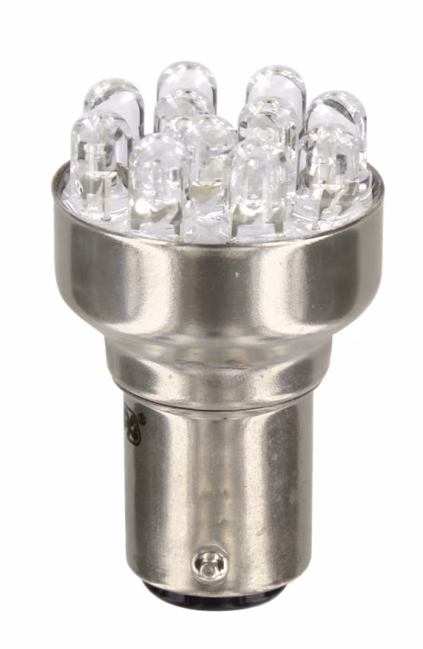 Pilot 12V Lampada Multi-Led 11 Led - (P21/5W) - BAY15d - 1 pz  - Scatola - Rosso