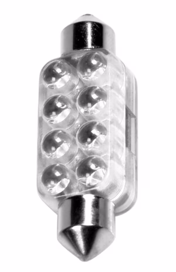 Pilot 12V Led Series - 8 Led - 13x44 mm - SV8,5-8 - 1 pz  - Scatola - Blu