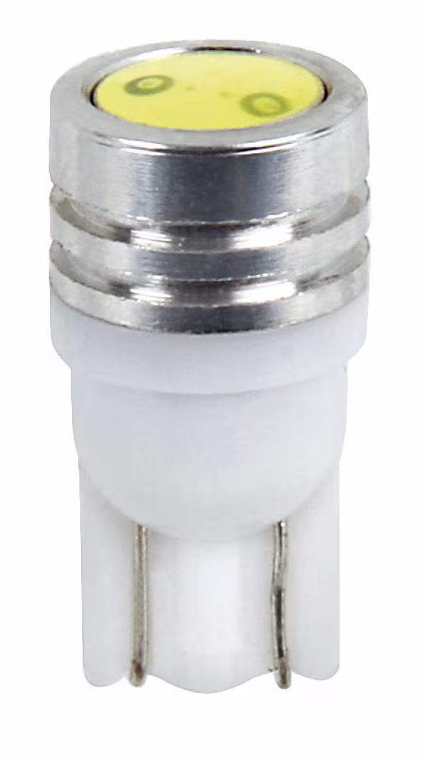 Pilot 12V Mega-Led 2 - 2 super chips - (T10) - W2,1x9,5d - 2 pz  - Scatola - Bianco - Doppia polarità