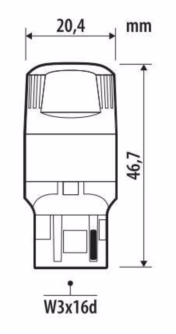 Pilot 12V Ultra-Lumen Series - (WY21W) - W3x16d - 2 pz  - Scatola - Arancio - Doppia polarità - Resistenza incorporata
