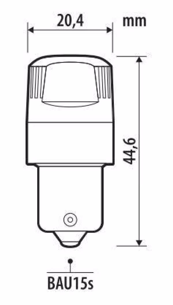Pilot 12V Ultra-Lumen Series - (PY21W) - BAU15s - 2 pz  - Scatola - Arancio - Doppia polarità - Resistenza incorporata